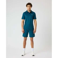 Ace mesh panel polo shirt