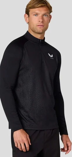 Aop 1/4 Zip Ls Top