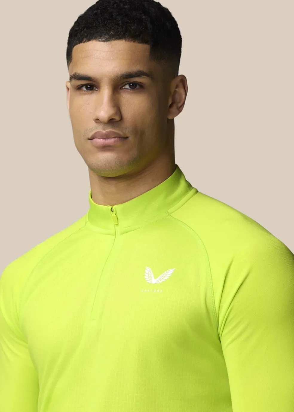 Aop 1/4 Zip Ls Top