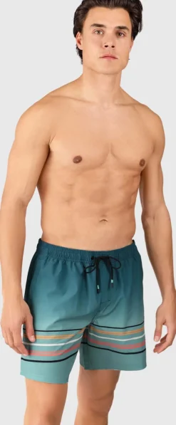 Bru-conic-stripe Men Swim Shor