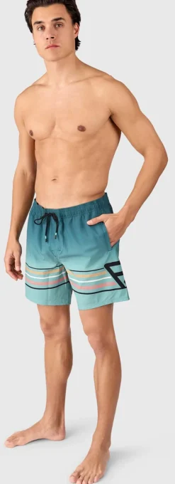 Bru-conic-stripe Men Swim Shor