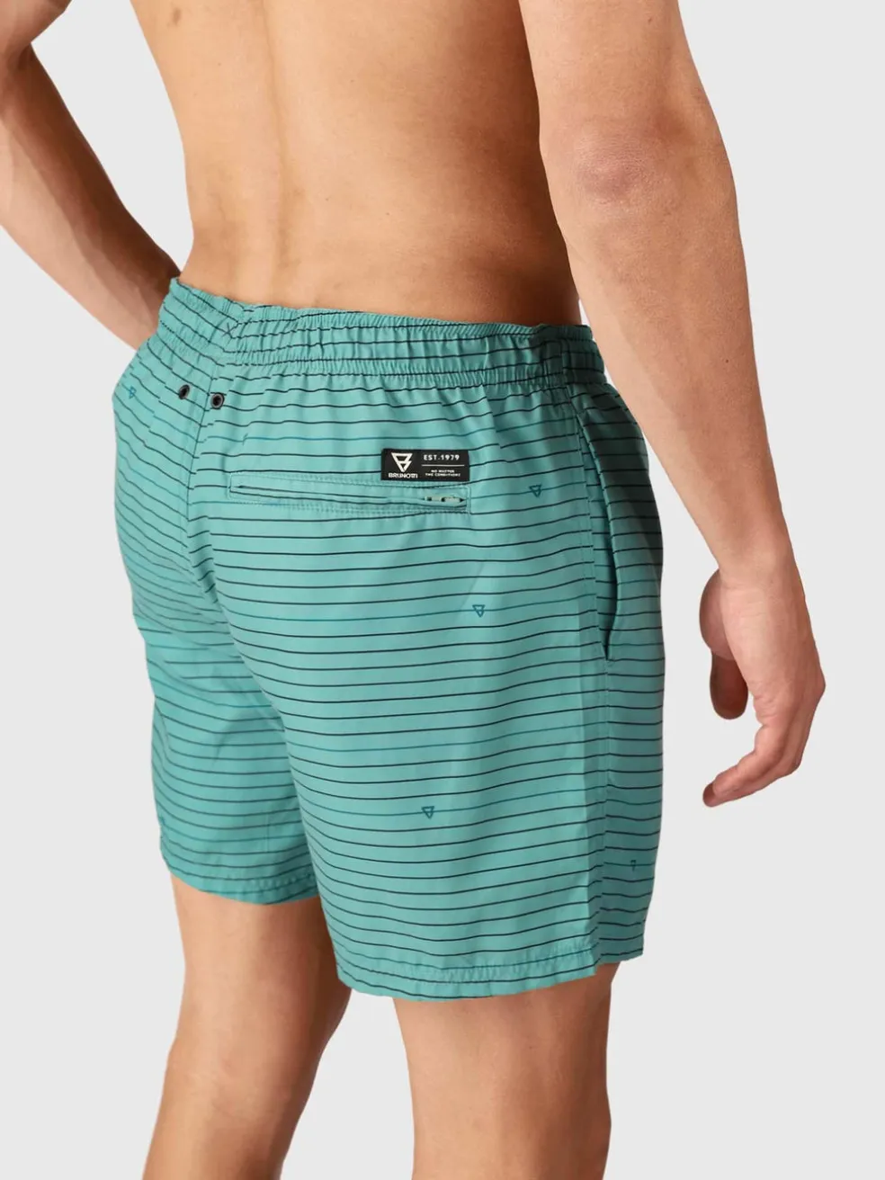 Cester-stripe Men Swim Shorts