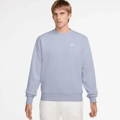 club men's brushed fleece crew