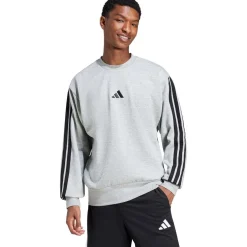 Essentials 3-Stripes Fleece Sweatshirt
