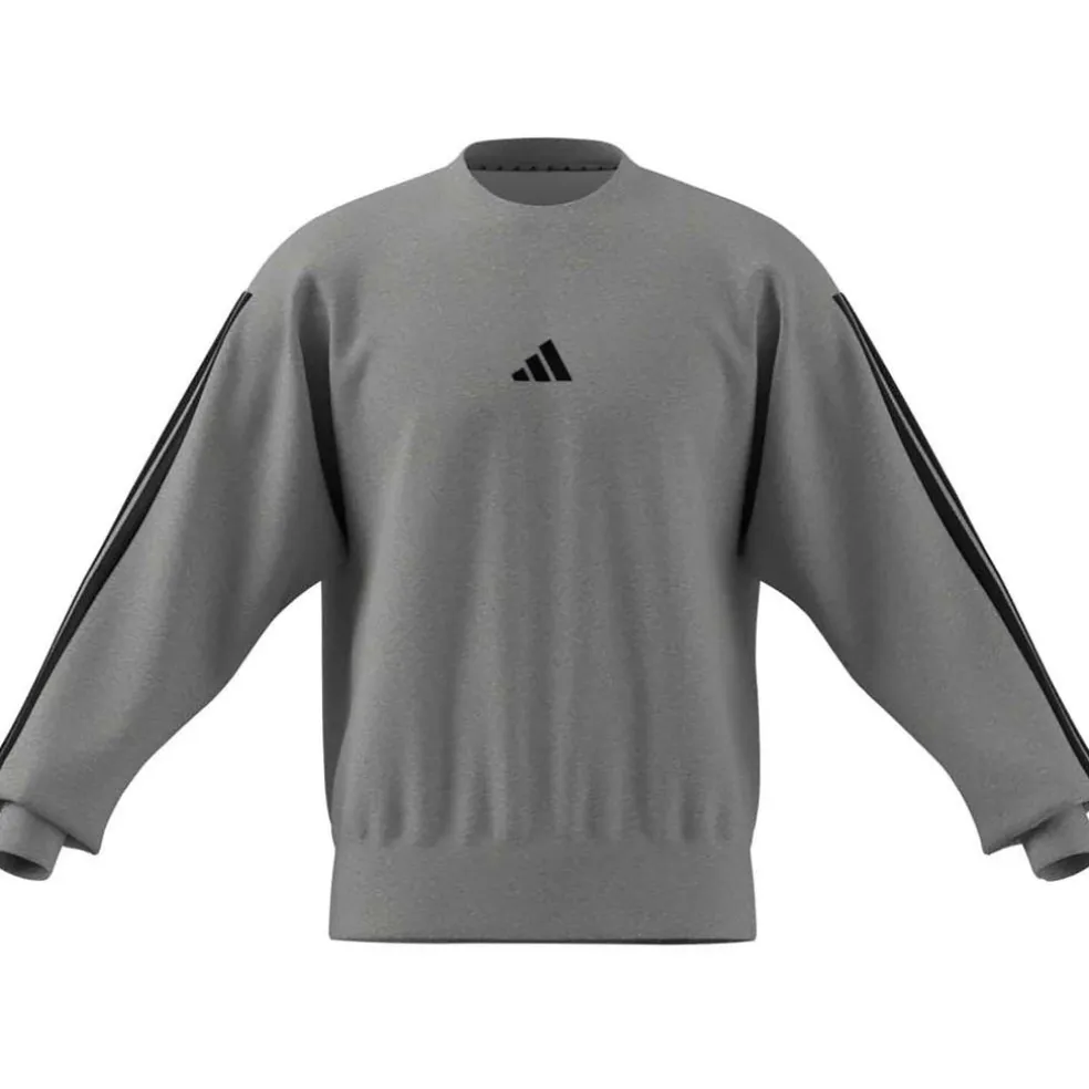 Essentials 3-Stripes Fleece Sweatshirt
