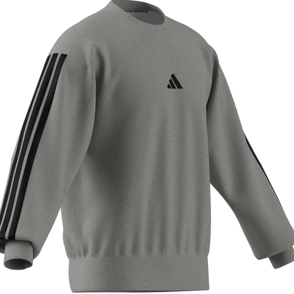 Essentials 3-Stripes Fleece Sweatshirt