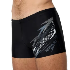 MEDLEY LOGO AQUASHORT BLK/GRY
