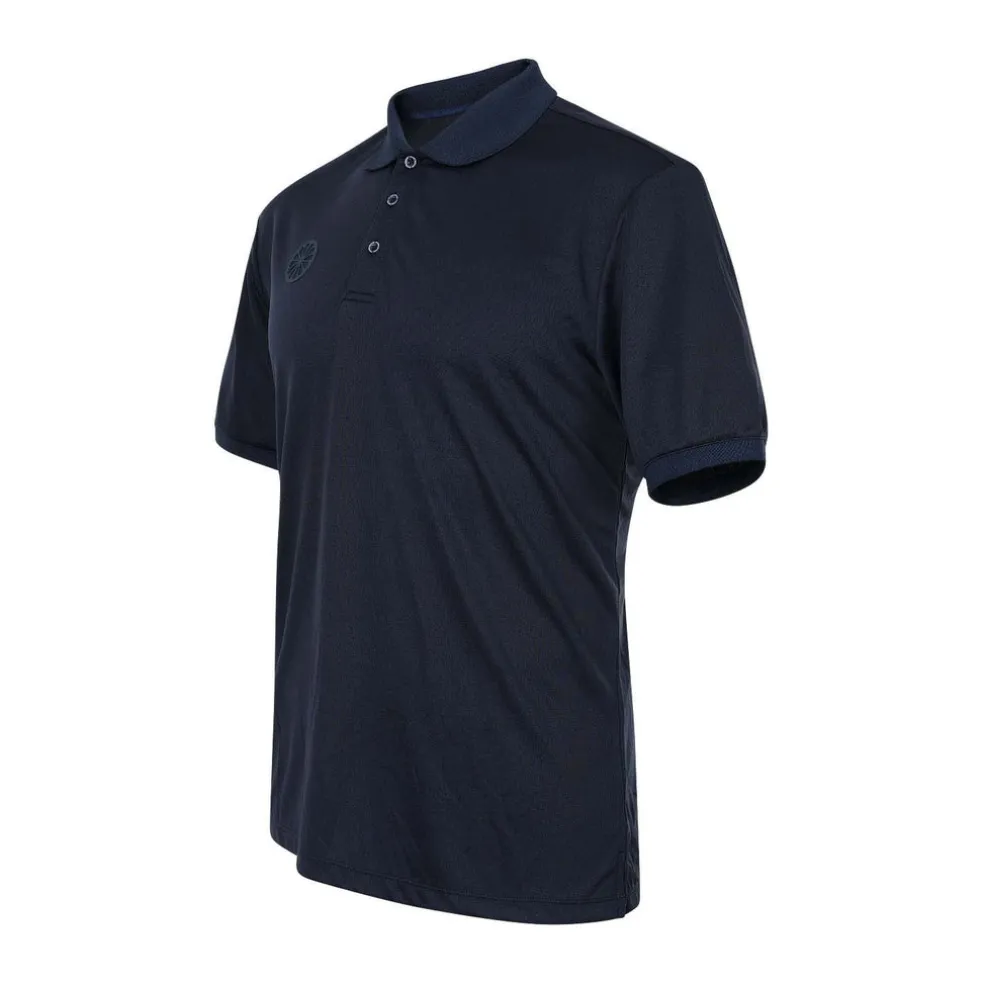 men pique polo
