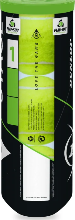 Stage 1 Green 3 tube tennisballen