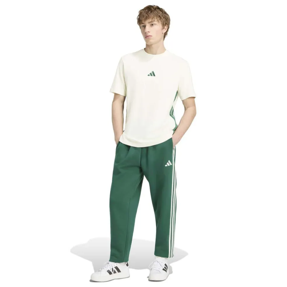THREE STRIPES fleece joggingsbroek