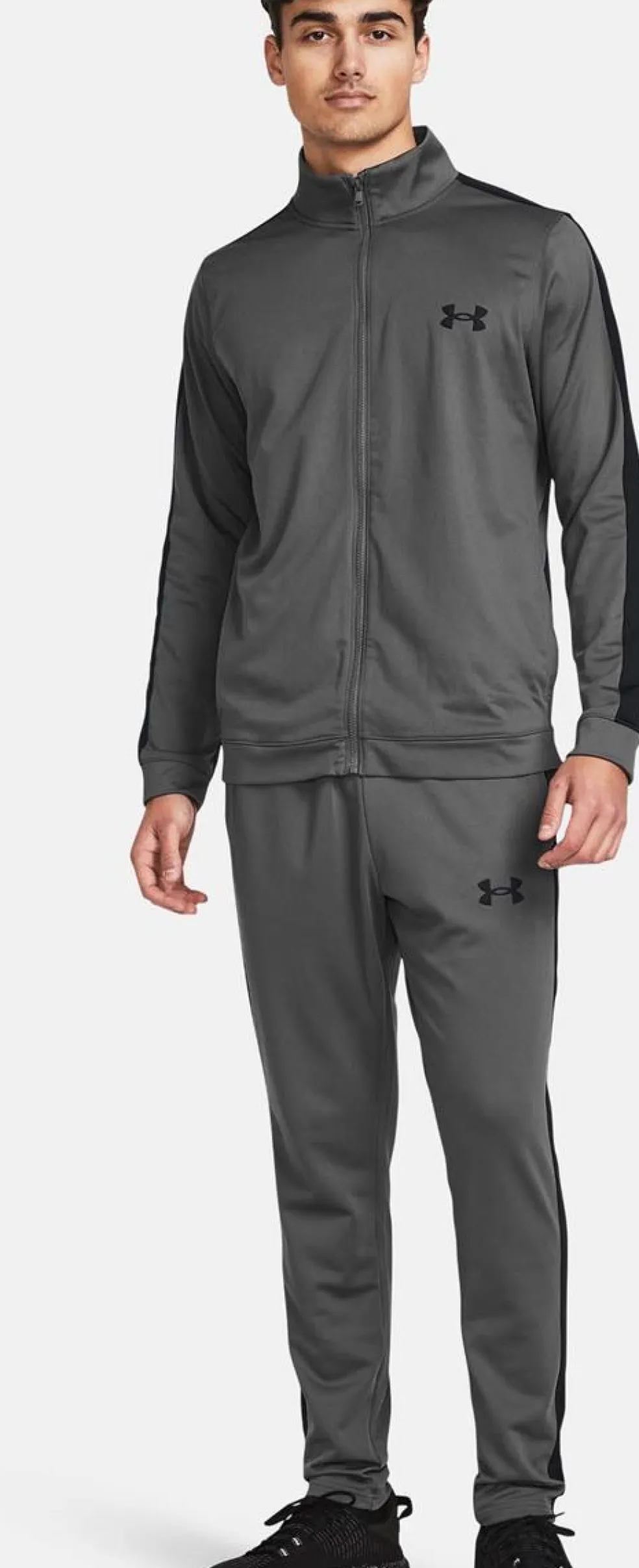 ua knit track suit-gry