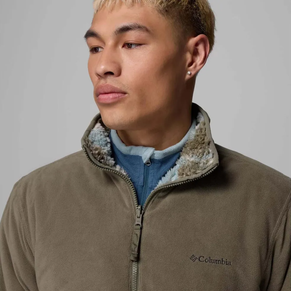 winter pass reversible fleece vest